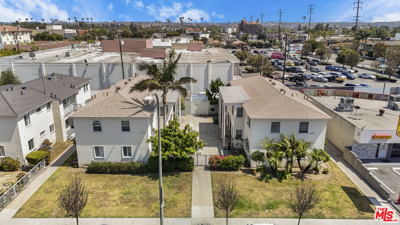 Aerial - 12314 and 12320 Washington Pl, both parcels side by side